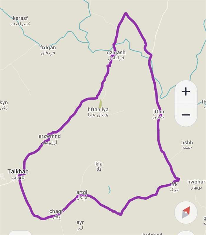 چاقر، فرک، قزلباش، تلخاب
