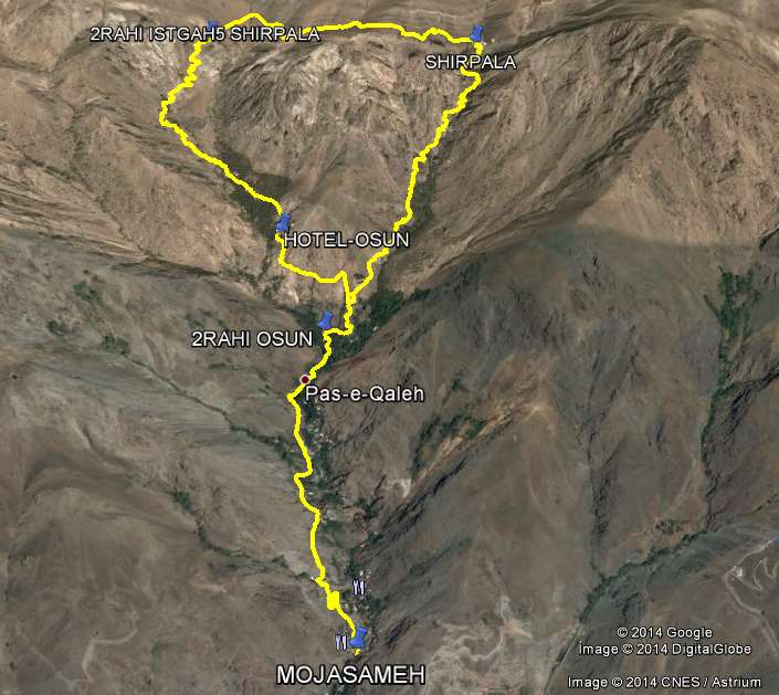 دربند به شیرپلا (برگشت از اوسون)